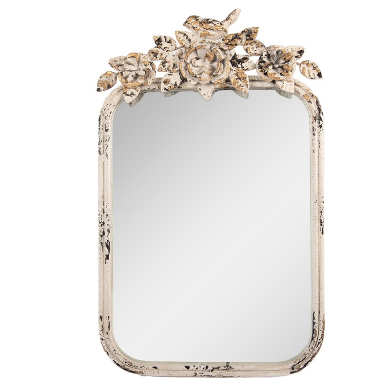 clayre & eef 62S332 Tafelspiegel 27x5x45 cm Beige Metaal