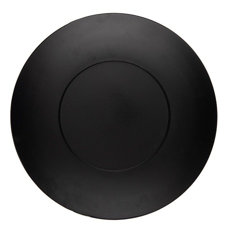 Clayre & Eef 65757 Onderbord Ø 33 Cm Beige Bruin Kunststof Gingerbread Man Rond