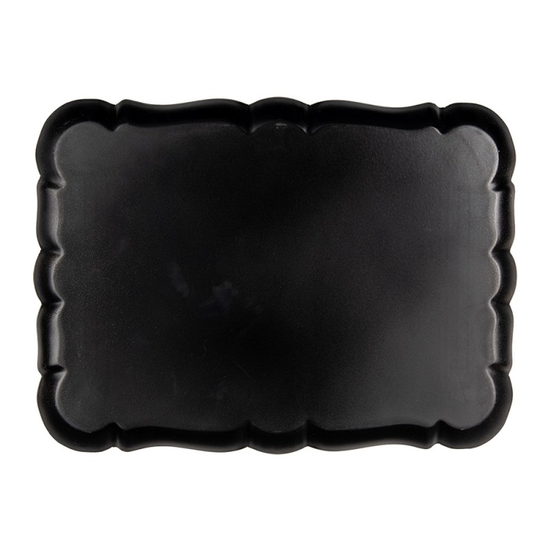 Clayre & Eef 65759 Dienblad 40x30 Cm Goudkleurig Kunststof Rechthoek