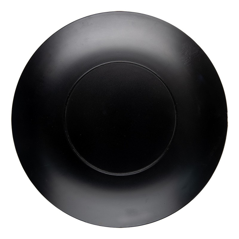 Clayre & Eef 65761 Onderbord Ø 40 Cm Rood Groen Kunststof Kerstman Rond