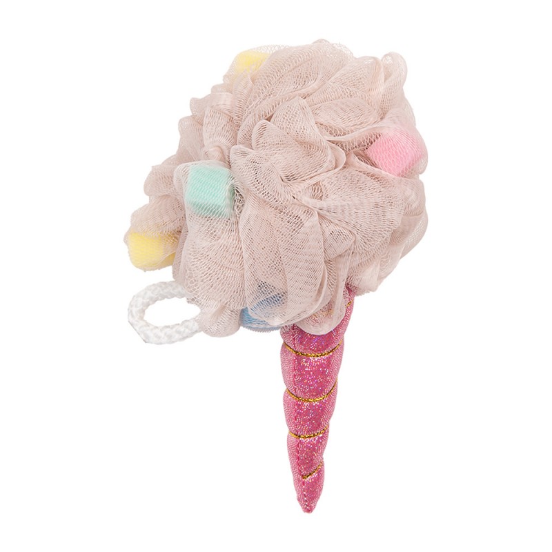 clayre & eef 65969P Badspons Ø 10x18 cm Roze Polyester