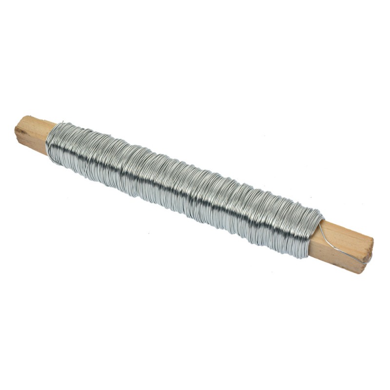 clayre & eef 66215 Ijzerdraad 50 m Zilverkleurig IJzer