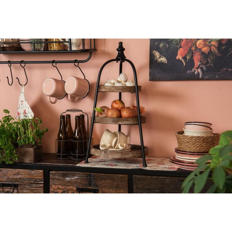 Clayre & Eef 6CE0263 Kop En Schotel 150 Ml Beige Keramiek Rond Servies