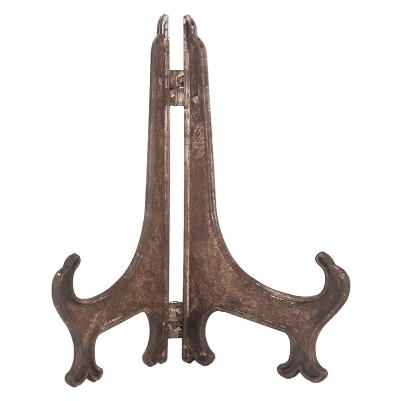 Clayre & Eef 6CE2026 Onderbord 25x18x3 Cm Beige Roze Keramiek Bloemen Ovaal