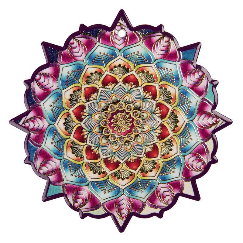 clayre & eef 6CE2051 Onderzetters Pannen Ø 20 cm Geel Keramiek