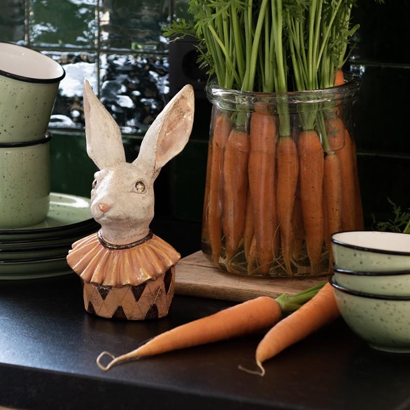 Clayre & Eef 6CEDP0052GR Ontbijtbord Ø 22 Cm Groen Keramiek Rond Bord