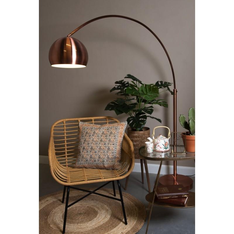 Clayre & Eef 6CEMU0074 Mok 100 Ml Beige Geel Porselein Bloemen Rond Theemok