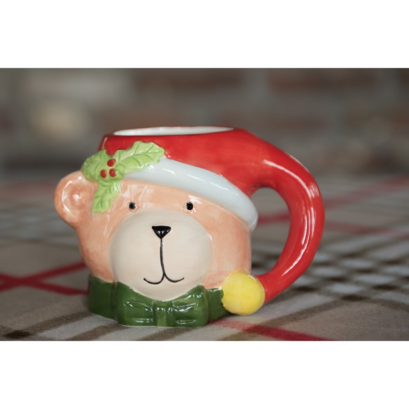 Clayre & Eef 6CEMU0187 Mok Beer 525 Ml Bruin Keramiek