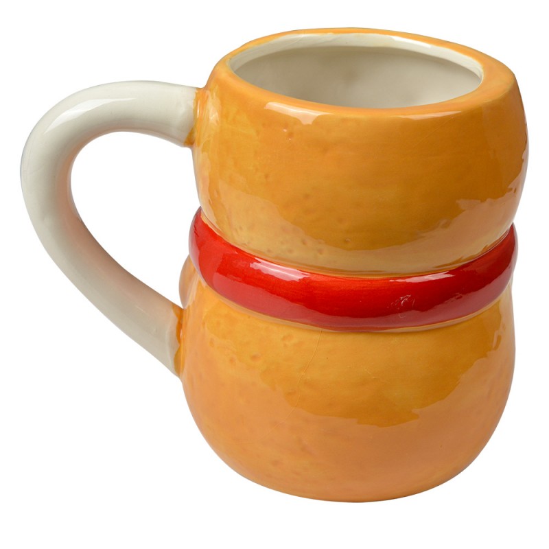 Clayre & Eef 6CEMU0191 Mok Gingerbread Man 525 Ml Bruin Keramiek