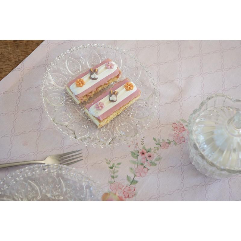 Clayre & Eef 6GL0226 Dinerbord Ø 22 Cm Glas Rond Eetbord