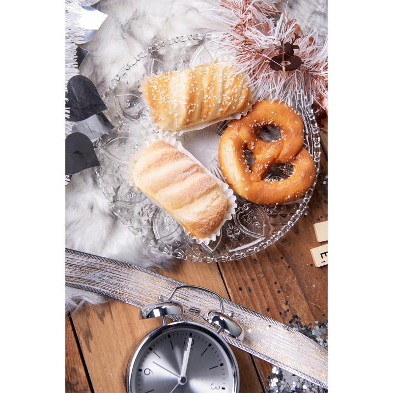 Clayre & Eef 6GL0226 Dinerbord Ø 22 Cm Glas Rond Eetbord