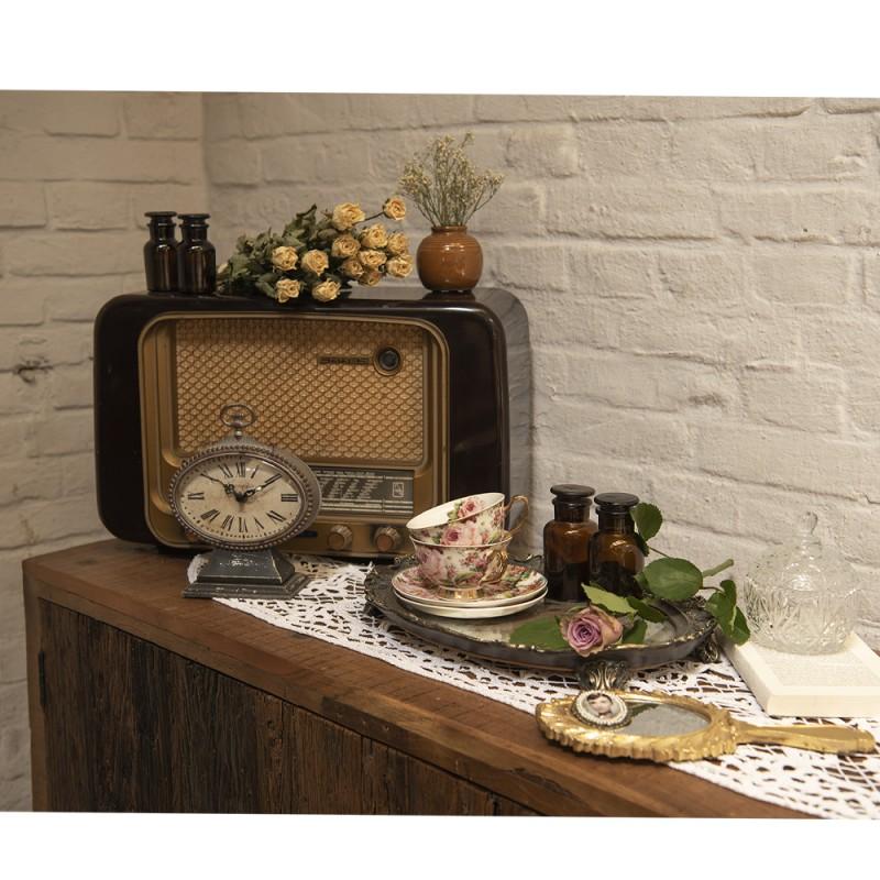 Clayre & Eef 6GL2840 Glazen Potje Ø 10x13 Cm Glas Rond Potje