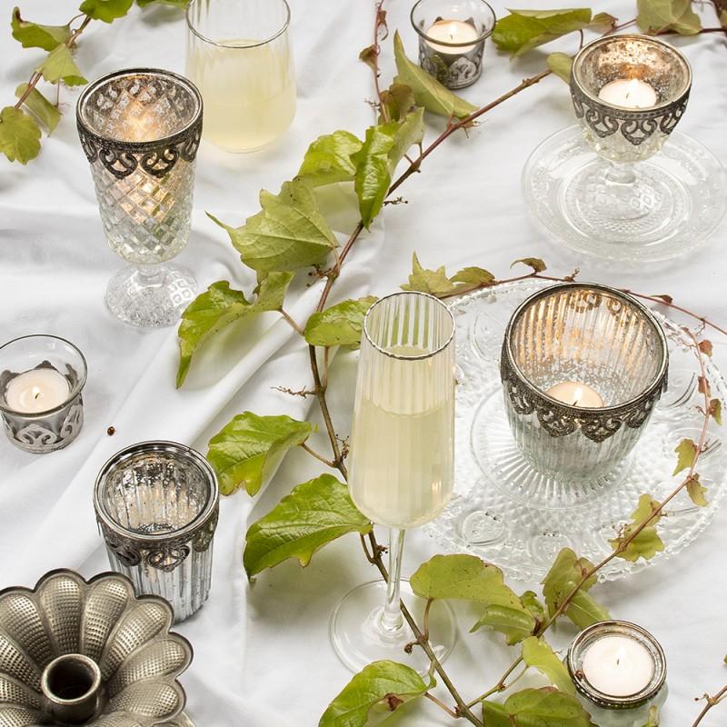 Clayre & Eef 6GL3254 Champagneglas 250 Ml Glas Wijnglas