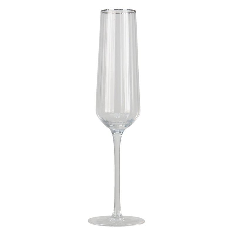 clayre & eef 6GL3254 Champagneglas 250 ml Glas Wijnglas