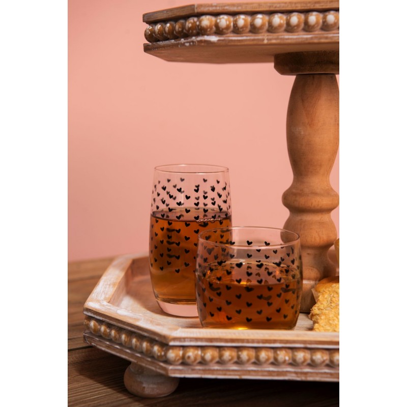 Clayre & Eef 6GL3520 Waterglas 320 Ml Glas Hart Drinkbeker