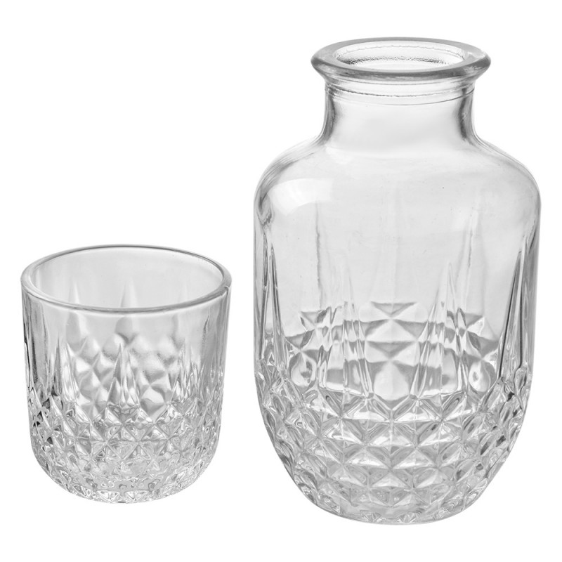 Clayre & Eef 6GL4720 Karaf Met Glas 550 Ml Transparant Glas