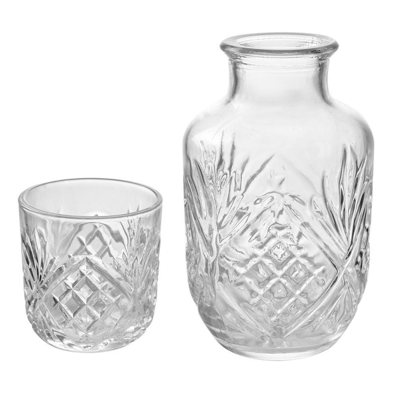 Clayre & Eef 6GL4721 Karaf Met Glas 550 Ml Transparant Glas