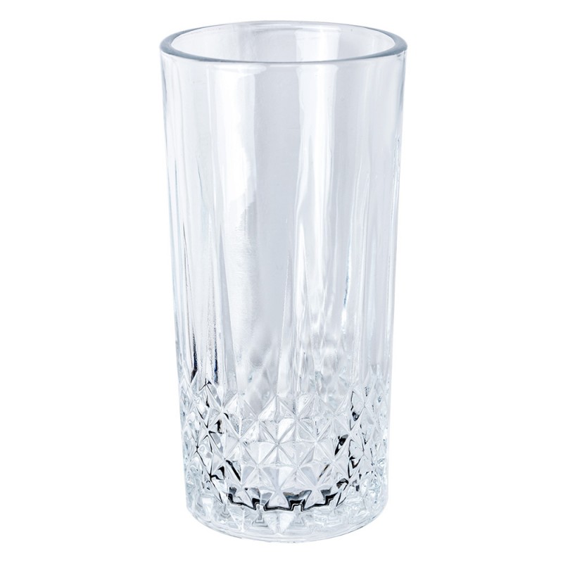 clayre & eef 6GL4887 Waterglas 320 ml Transparant Glas Drinkbeker