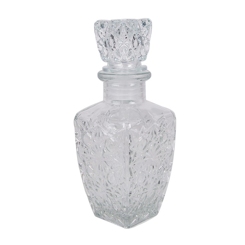 Clayre & Eef 6GL4894 Decoratie Fles 125 Ml Transparant Glas
