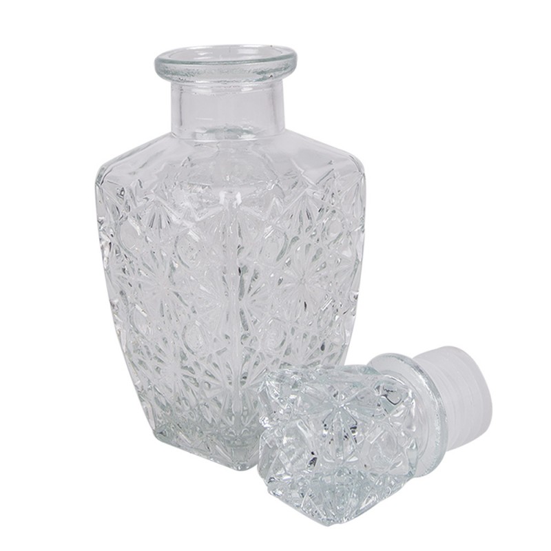 Clayre & Eef 6GL4894 Decoratie Fles 125 Ml Transparant Glas