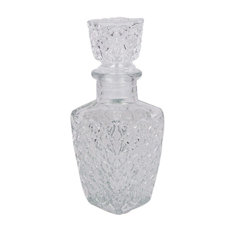 Clayre & Eef 6GL4895 Decoratie Fles 250 Ml Transparant Glas