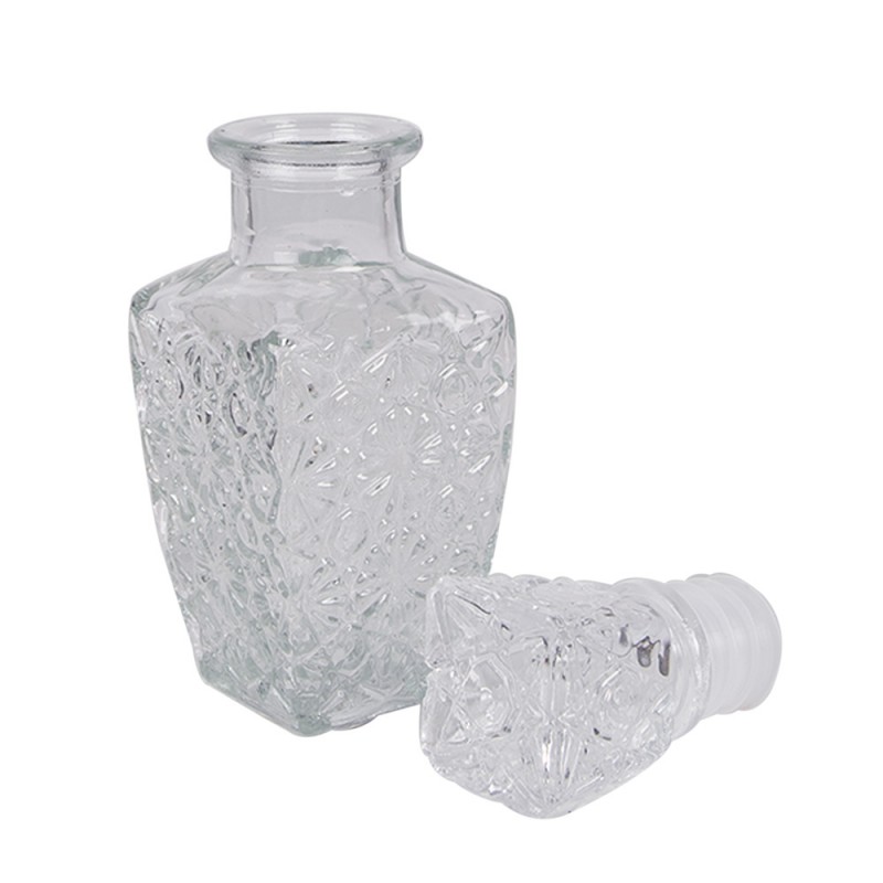 Clayre & Eef 6GL4895 Decoratie Fles 250 Ml Transparant Glas
