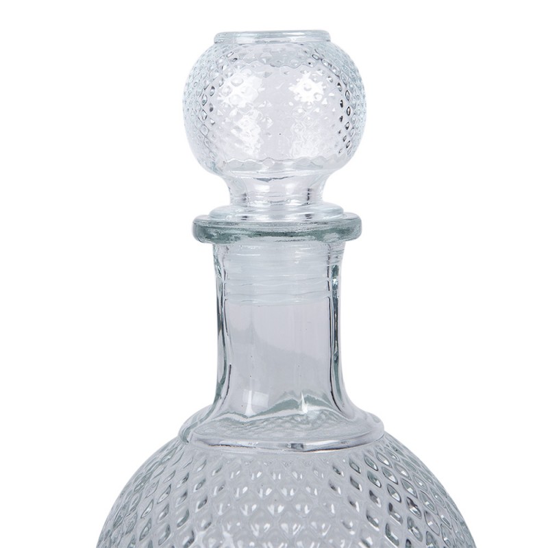 Clayre & Eef 6GL4896 Decoratie Fles 525 Ml Transparant Glas