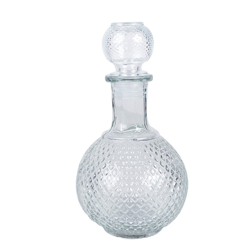 clayre & eef 6GL4896 Decoratie Fles 525 ml Transparant Glas