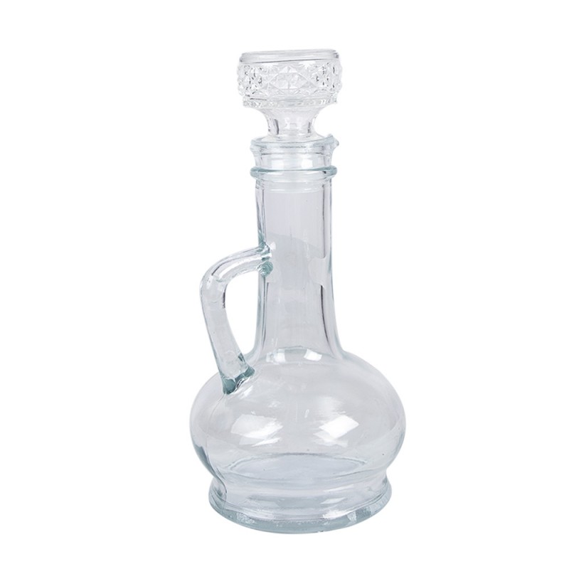 Clayre & Eef 6GL4897 Decoratie Fles 225 Ml Transparant Glas