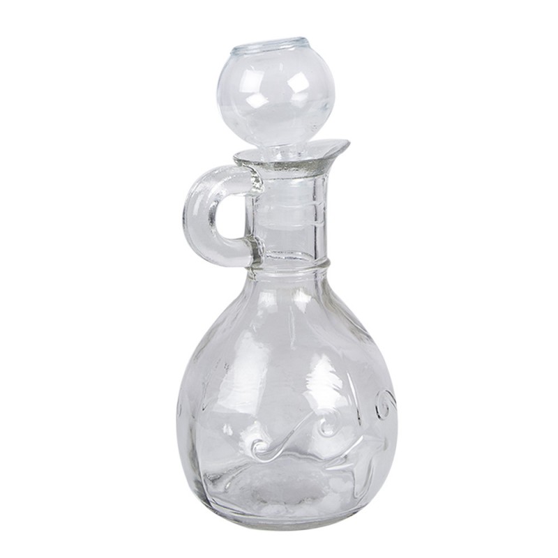 Clayre & Eef 6GL4898 Decoratie Fles 175 Ml Transparant Glas