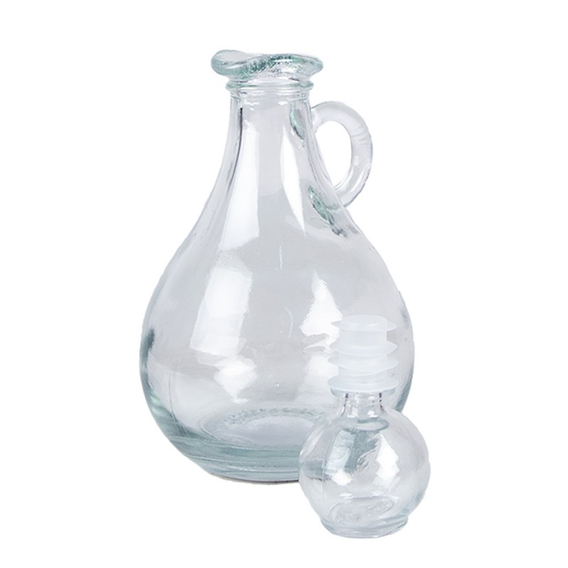 Clayre & Eef 6GL4905 Decoratie Fles 325 Ml Transparant Glas