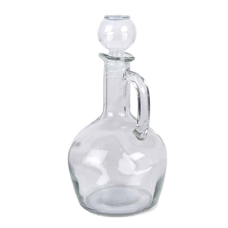 Clayre & Eef 6GL4906 Decoratie Fles 400 Ml Transparant Glas