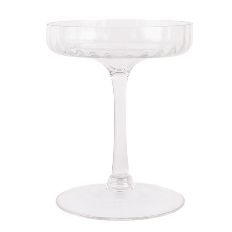 Clayre & Eef 6GL4929 Stolp Konijn Ø 12x29 Cm Transparant Glas