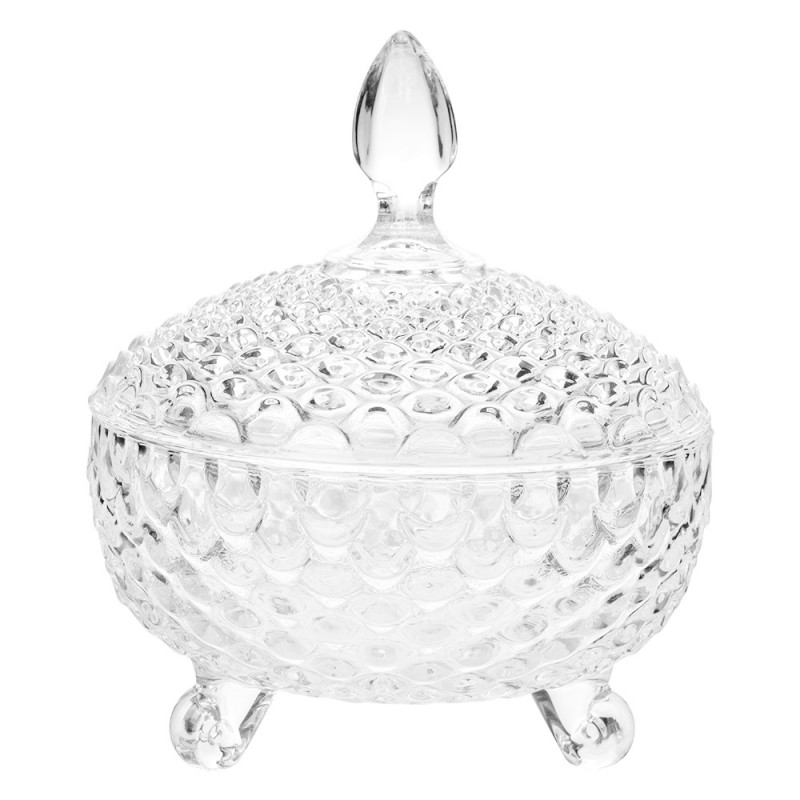 clayre & eef 6GL4997 Voorraadpot Ø 17x19 cm Transparant Glas