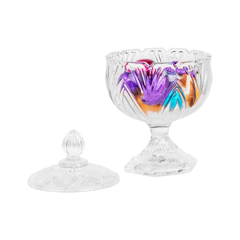 Clayre & Eef 6GL5002 Voorraadpot Ø 10x15 Cm Transparant Glas