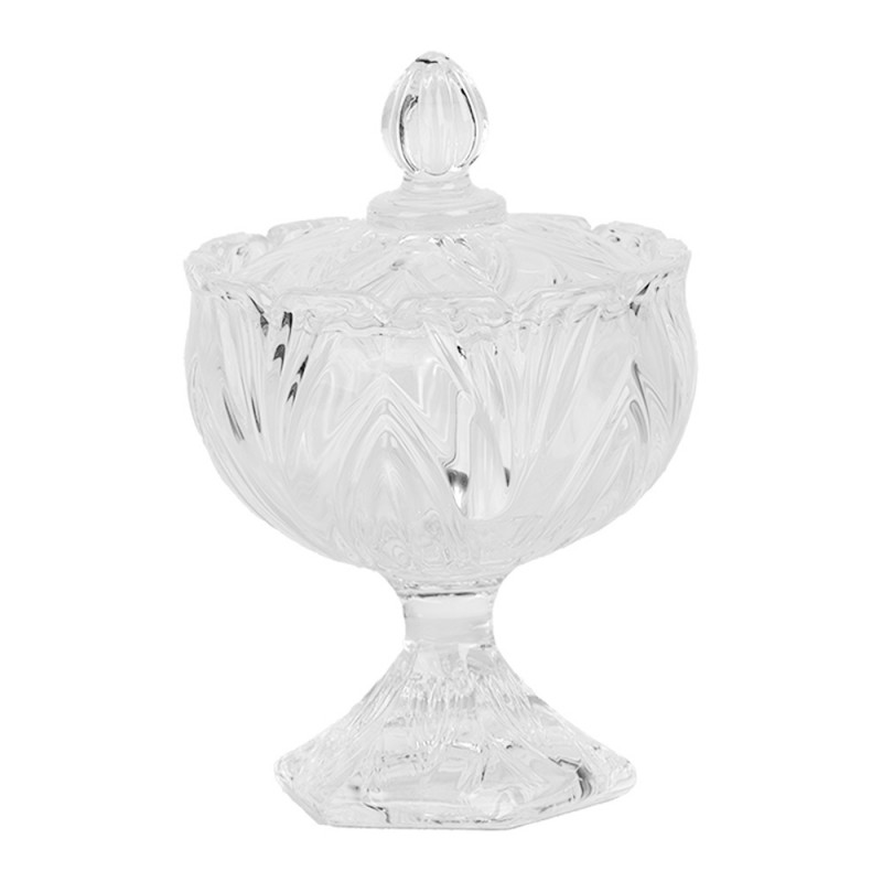 clayre & eef 6GL5002 Voorraadpot Ø 10x15 cm Transparant Glas