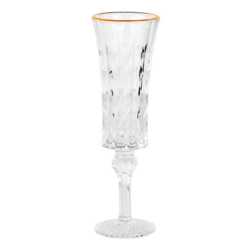 Clayre & Eef 6GL5011 Champagneglas 100 Ml Transparant Glas