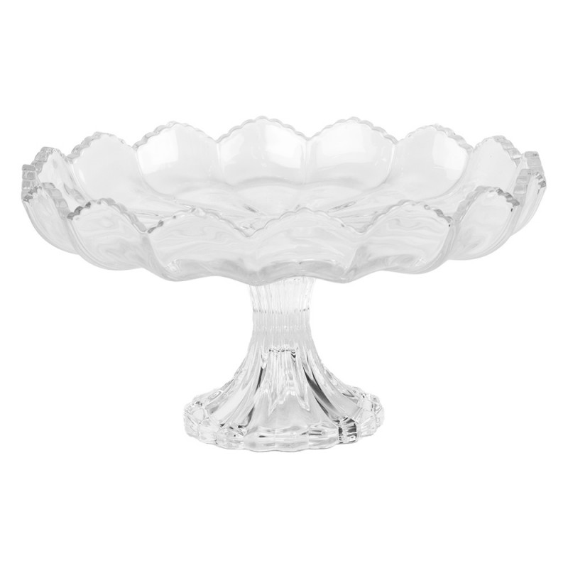 Clayre & Eef 6GL5013 Schaal Ø 23x12 Cm Transparant Glas