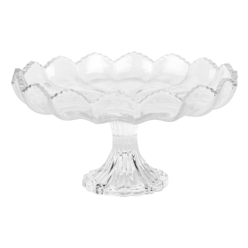 Clayre & Eef 6GL5013 Schaal Ø 23x12 Cm Transparant Glas