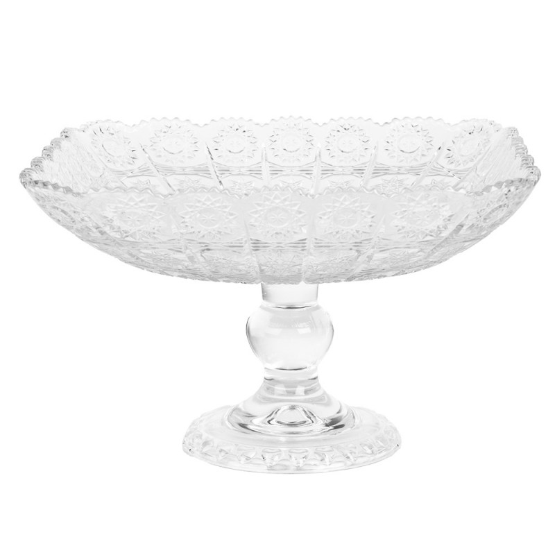 Clayre & Eef 6GL5015 Schaal 29x29x18 Cm Transparant Glas