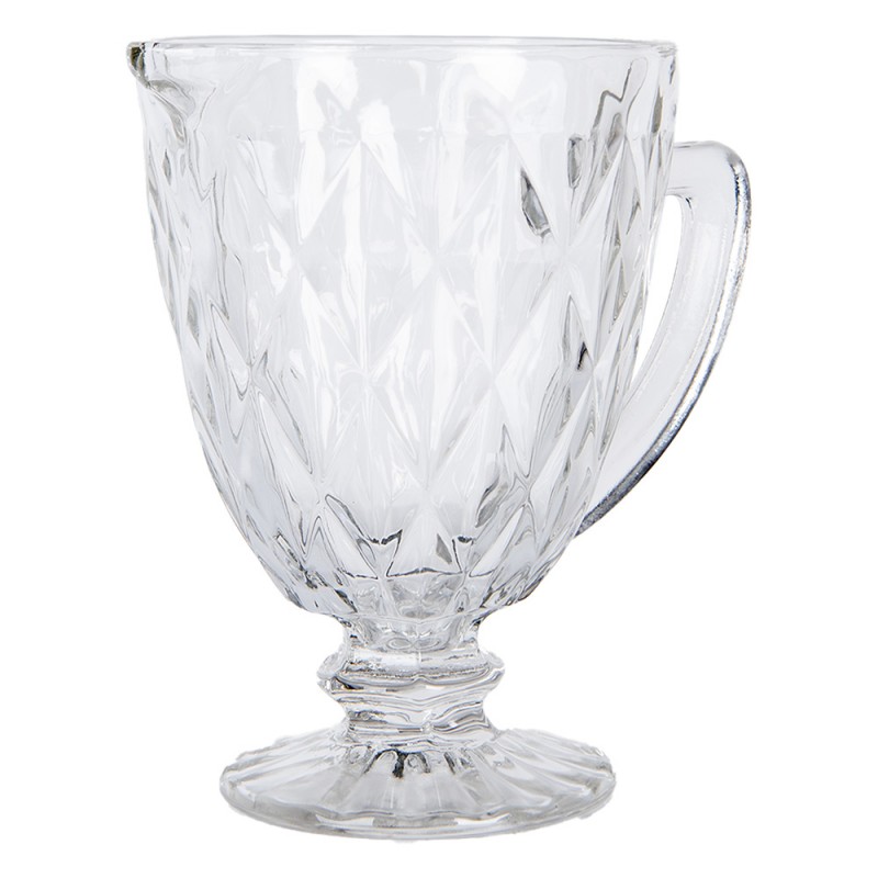 Clayre & Eef 6GL5045 Decoratie Schenkkan 1000 Ml Transparant Glas