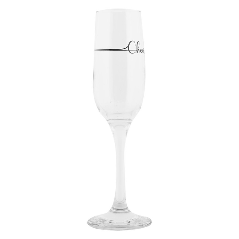 Clayre & Eef 6GL5197 Champagneglas 200 Ml Transparant Glas