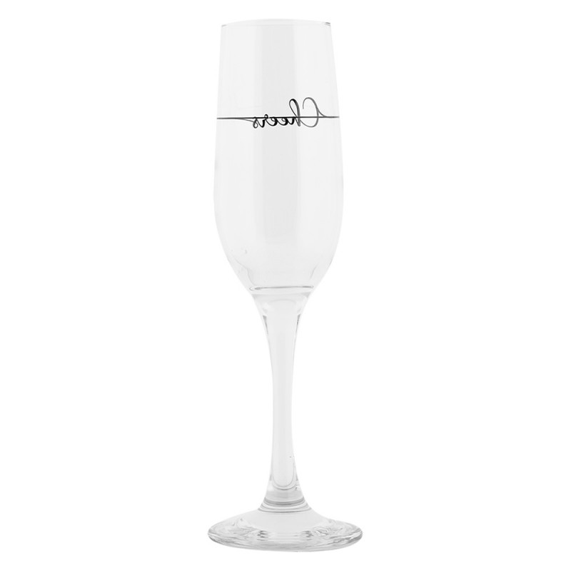 Clayre & Eef 6GL5197 Champagneglas 200 Ml Transparant Glas