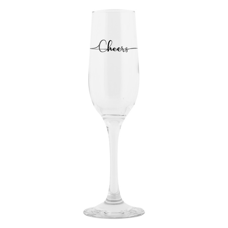 Clayre & Eef 6GL5197 Champagneglas 200 Ml Transparant Glas