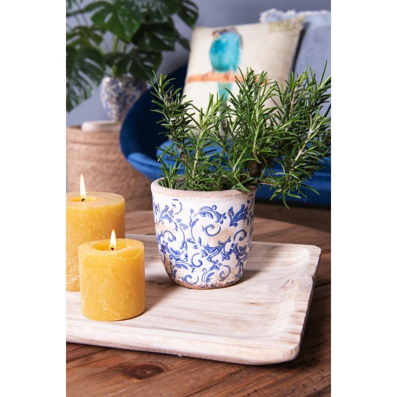 Clayre & Eef 6H1759 Decoratie Dienblad 51x32x4 Cm Bruin Hout Rechthoek Serveerschaal