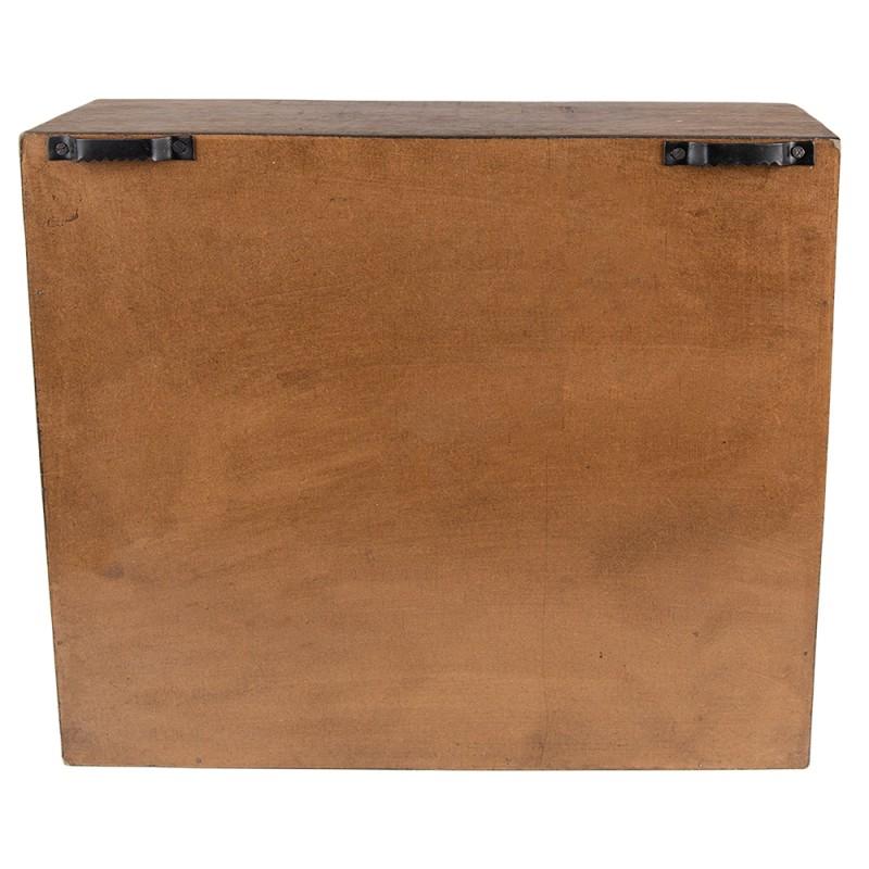 Clayre & Eef 6H2176 Ladekastje 34x12x30 Cm Bruin Hout
