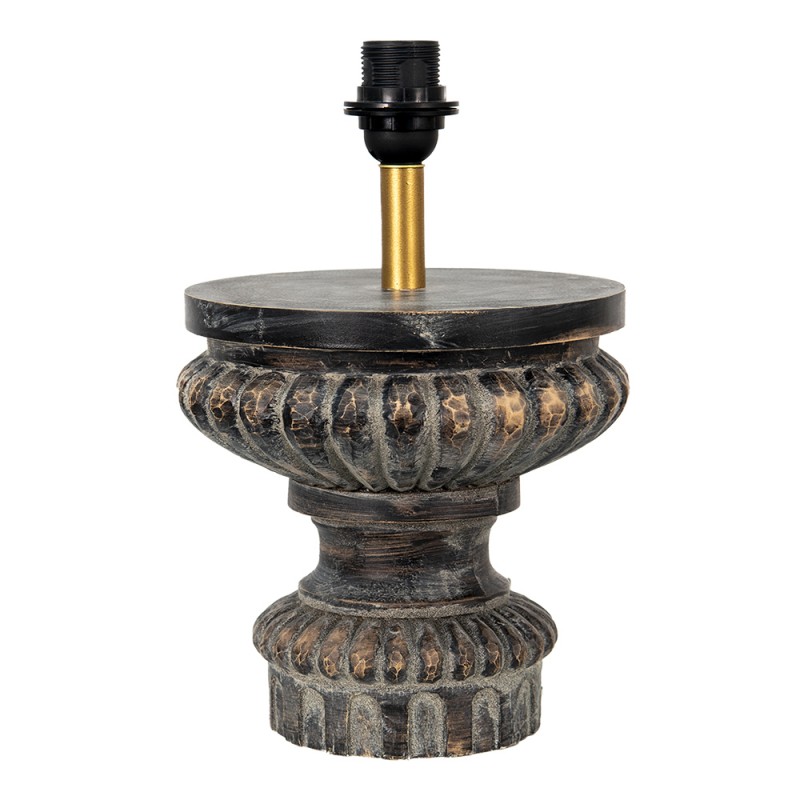 clayre & eef 6LMP712 Lampenvoet Ø 24x40 cm Bruin Kunststof Lampvoet