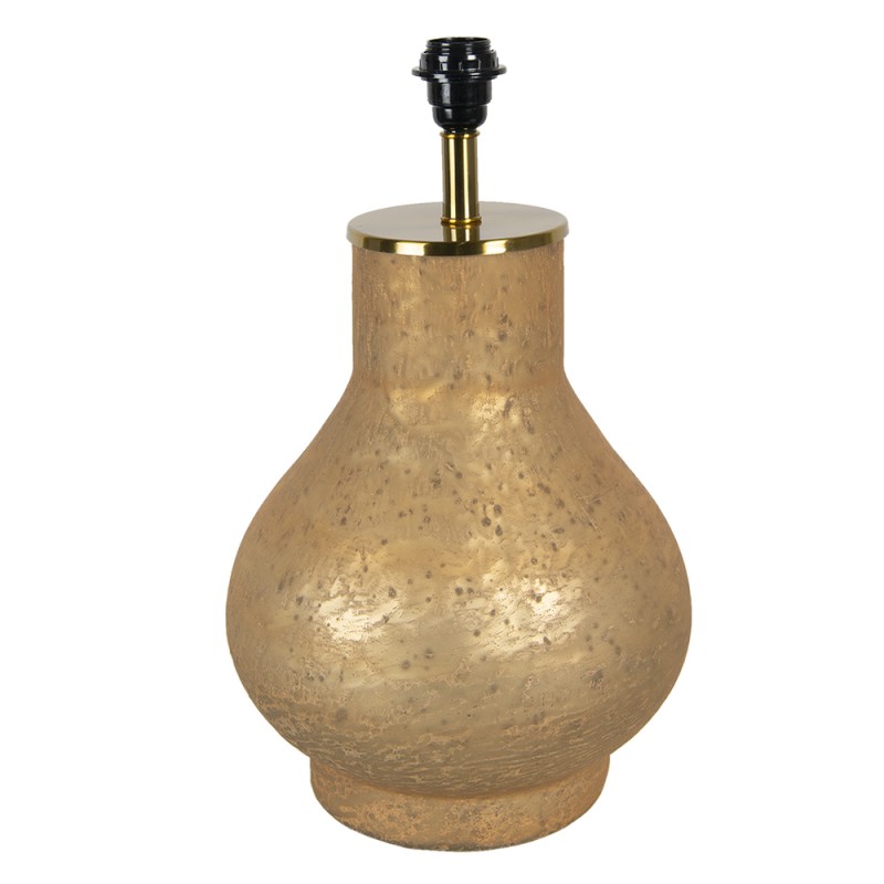 Clayre & Eef 6LMP717 Lampenvoet Ø 28x49 Cm Koperkleurig Glas