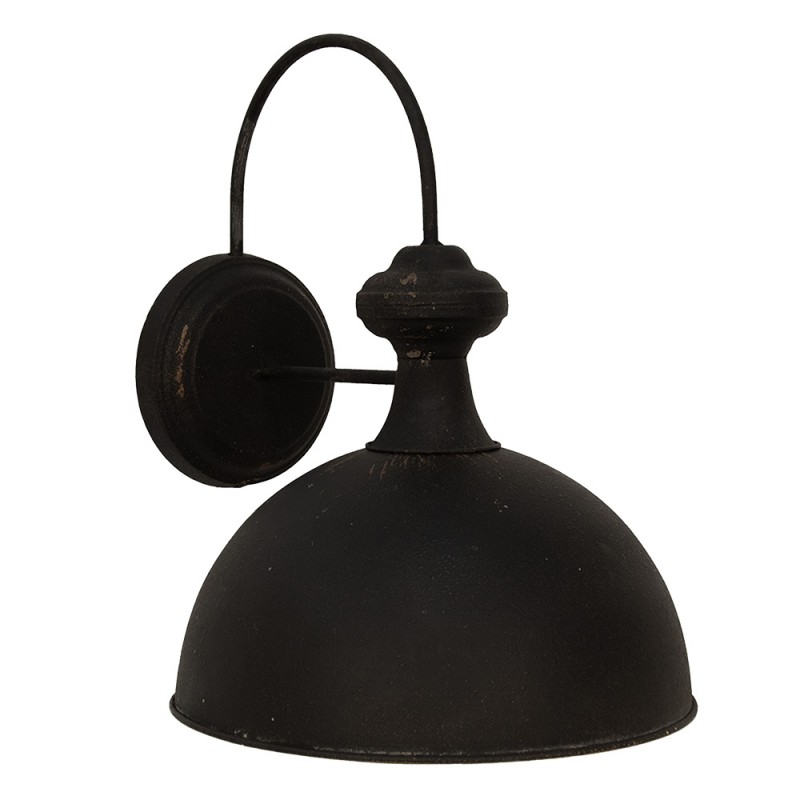 clayre & eef 6LMP786 Wandlamp 44x35x44 cm Zwart IJzer Muurlamp