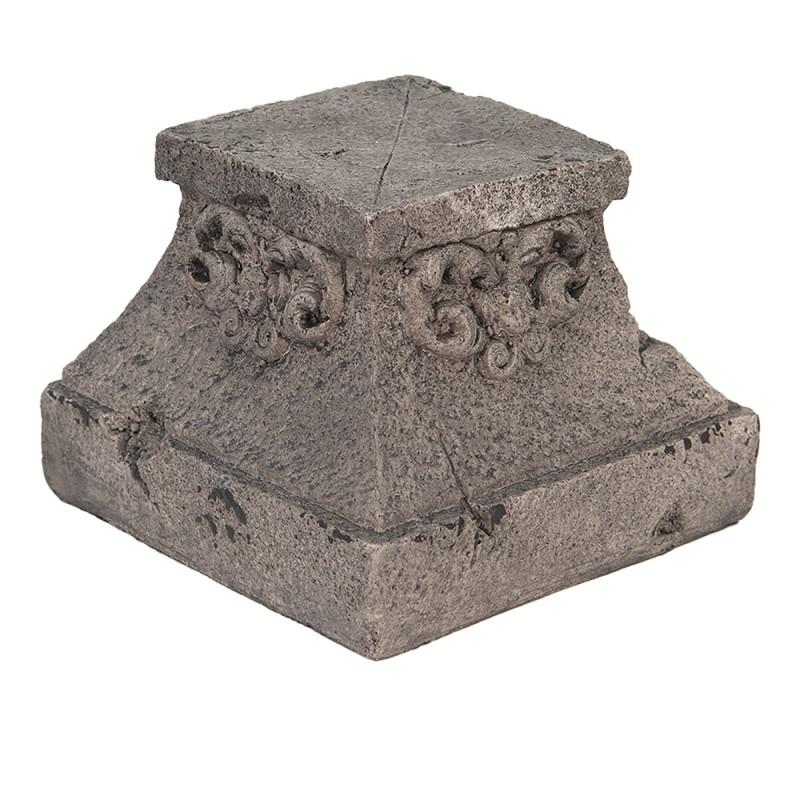 Clayre & Eef 6MG0021 Tuindecoratie 18x18x14 Cm Grijs Magnesium (MGO) Ornament